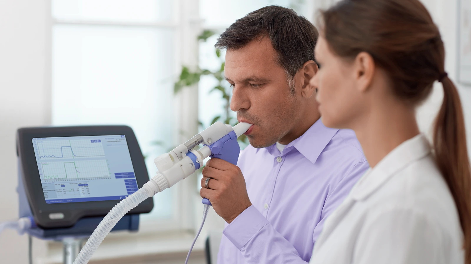 Computerized PFT, Spirometry & DLCO Diffusion Lab